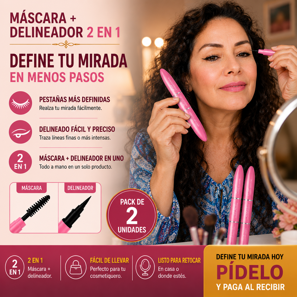 Máscara + Delineador 2 en 1 - Define Tu Mirada Fácil