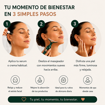Masajeador Facial 3 en 1 Reafirmante